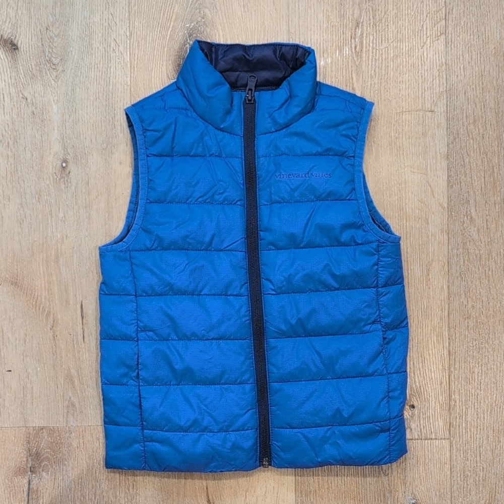 Vineyard Vines kids Navy and Sky Blue Vest